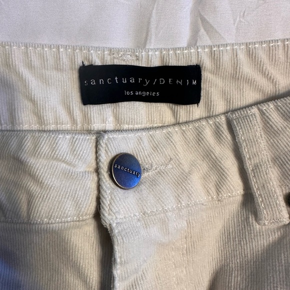 Sanctuary Denim, ivory good vibes high rise - size 29, corduroy - Picture 2 of 10
